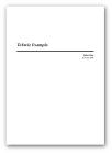 Custom title page